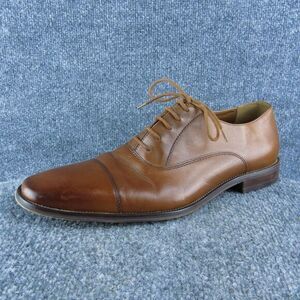 Nordstrom Shop Toe Cap Men Oxford Shoes‎ Size 11.5 Medium Brown Lace Up